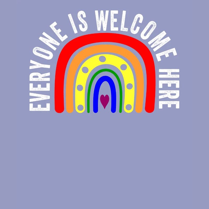 UNITY DAY Everyone is Welcome Here Boho Rainbow