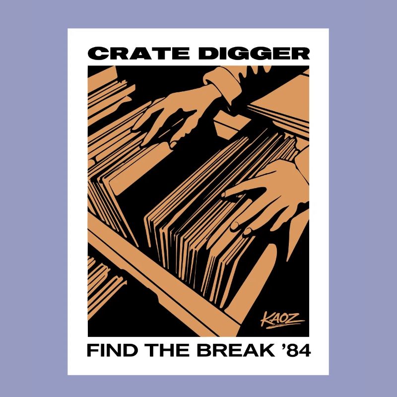 Affiche vinyle Crate Digger 84
