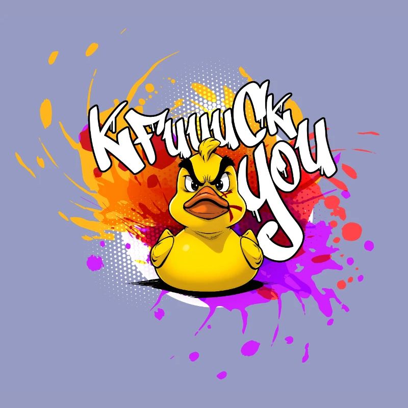 Graffiti Duck : Une explosion de couleurs