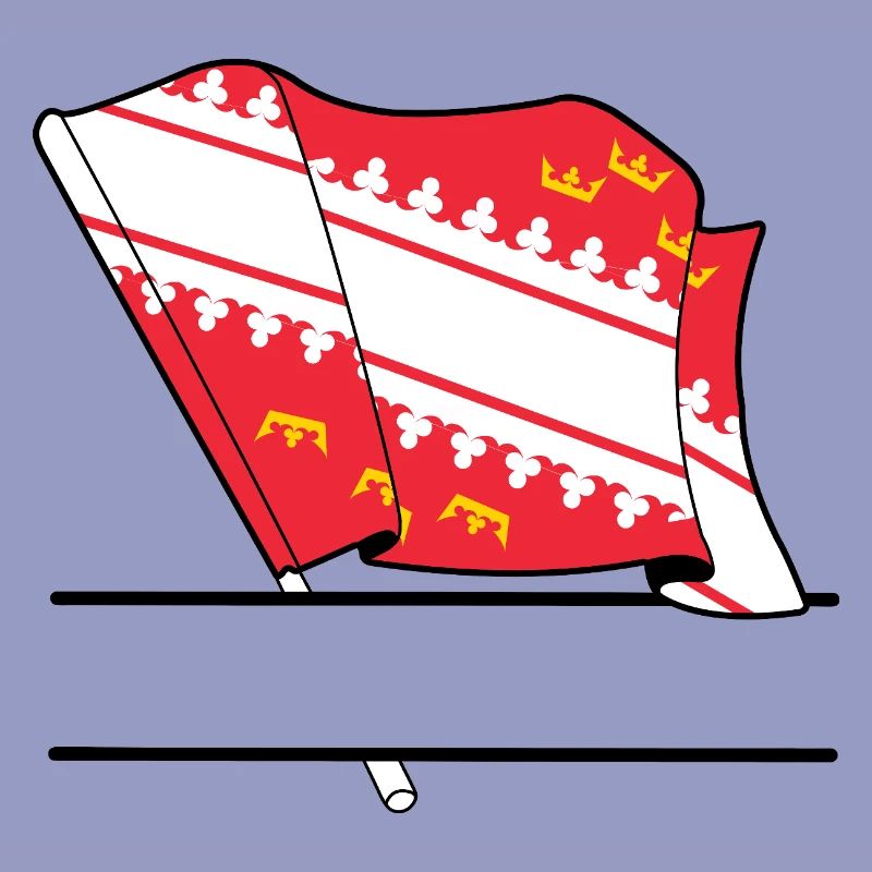 Alsace flag with text box