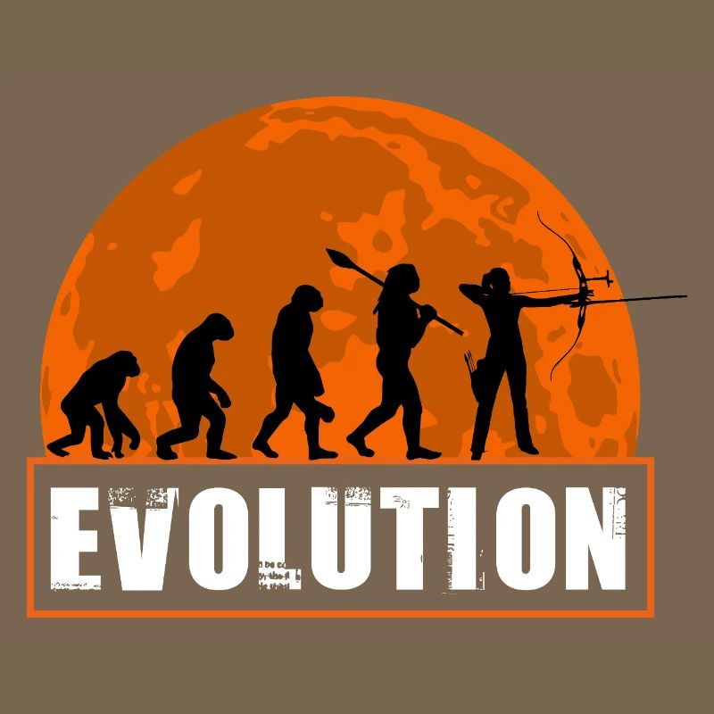 Archy Evolution Hunter Silhouette Rétro Vintage