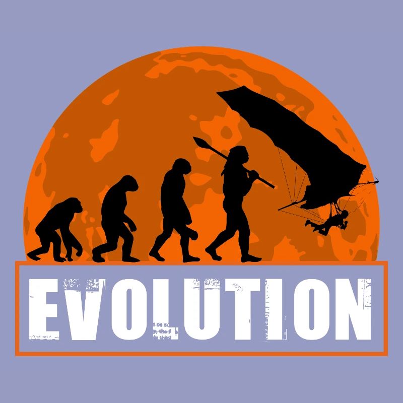 Evolution of Hang Glider Pilot Sunset Design