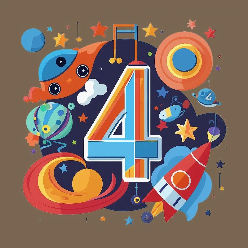Monde de fusées du 4e anniversaire de l’espace