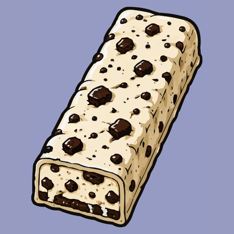 Chocolate Bar with Chocolate Chip Pattern