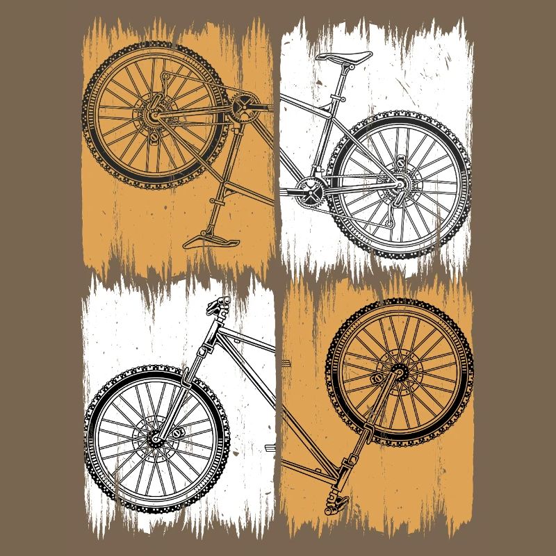 Grunge Split Bicycle Quad Artwork