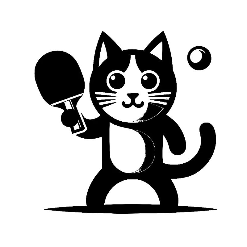 Chat de ping-pong