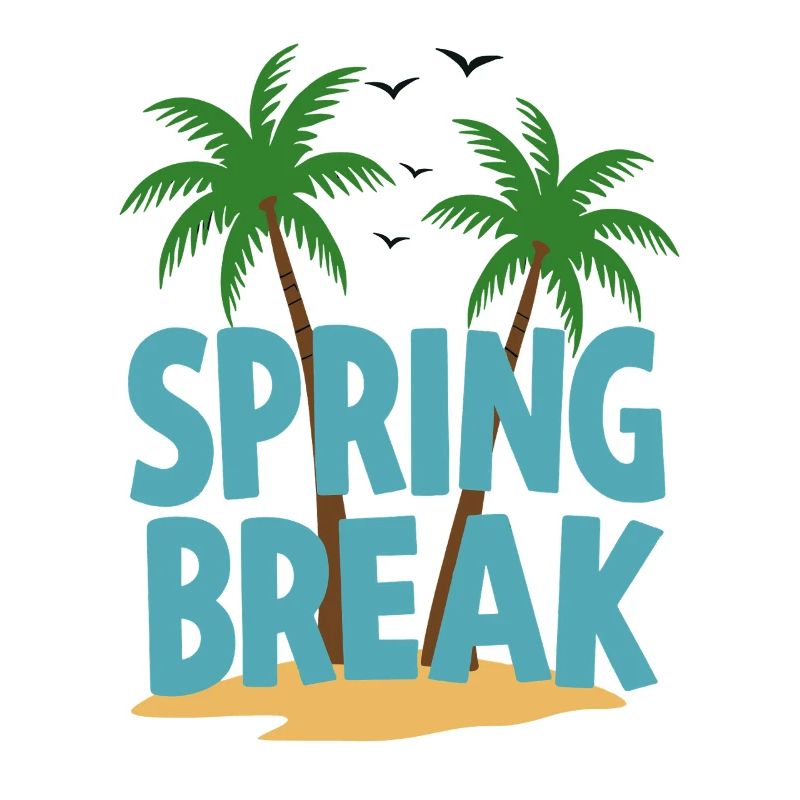 Spring Break Palm Trees Beach