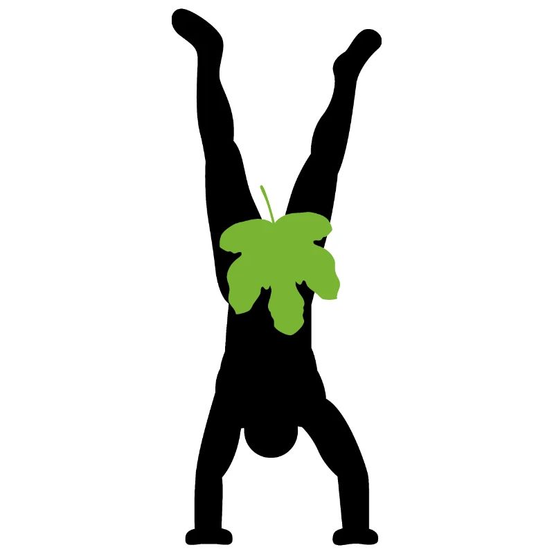 Adam does handstand