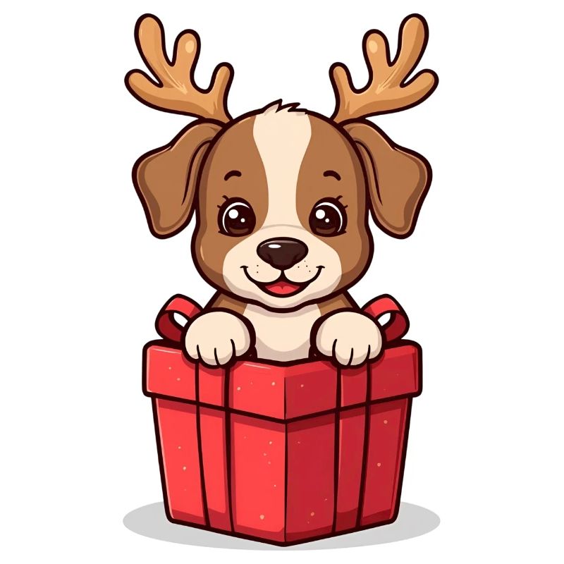 Surprise Pup - Chien en cadeau de Noël