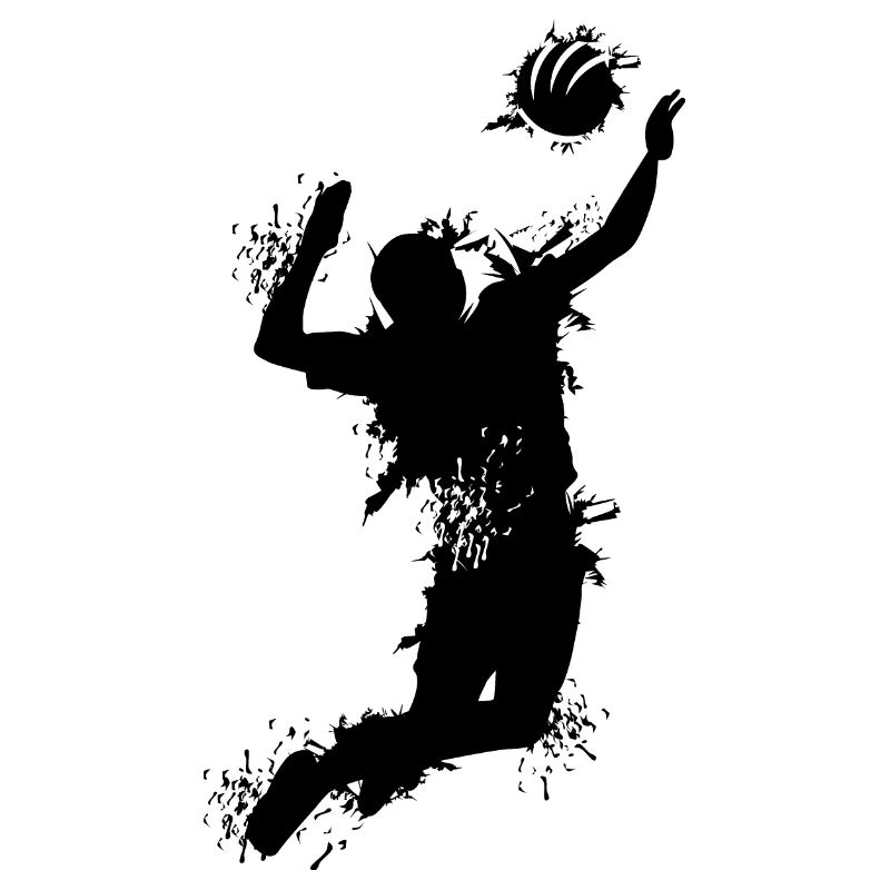 Volleyball Attack Explosion Player Team