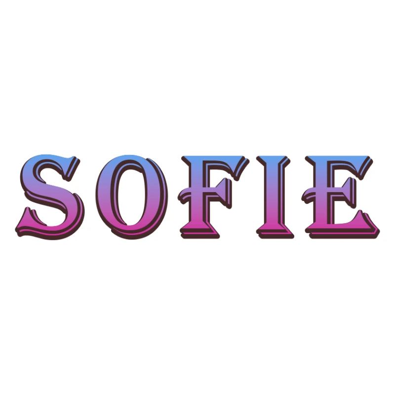 Colorful 3D text with glittering effect