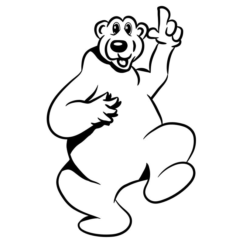 Bear happy funny