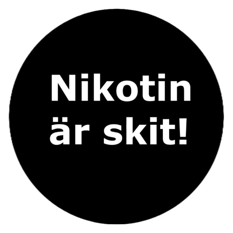 Nicotine is crap(Black circle)