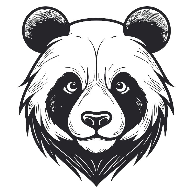 Visage d’ours avec breloque d’animal sauvage