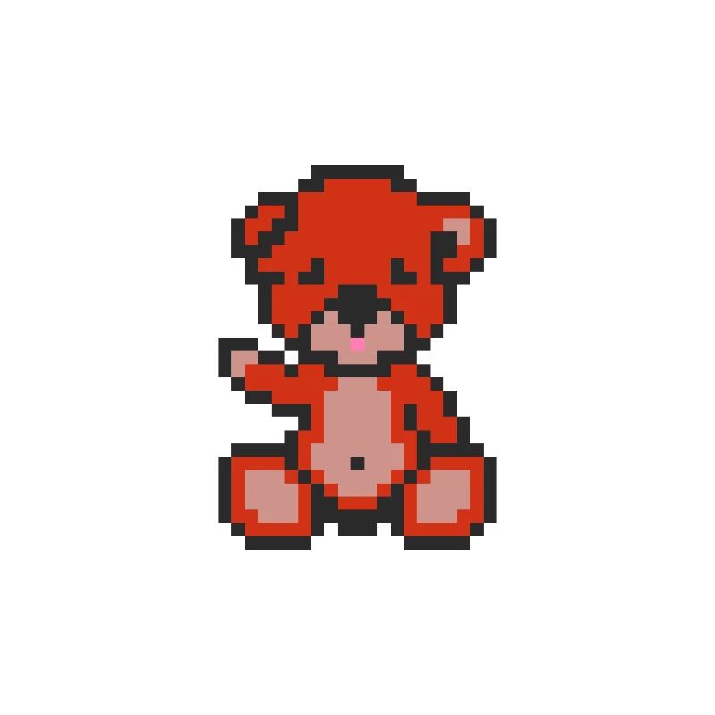 Pixel MiniBear Pepper