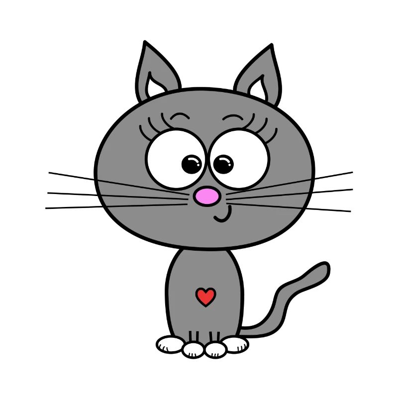 Gris chat