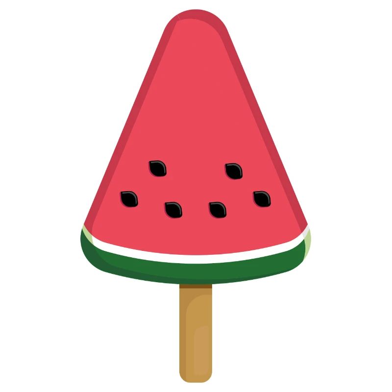 Tranche de popsicle à la pastèque