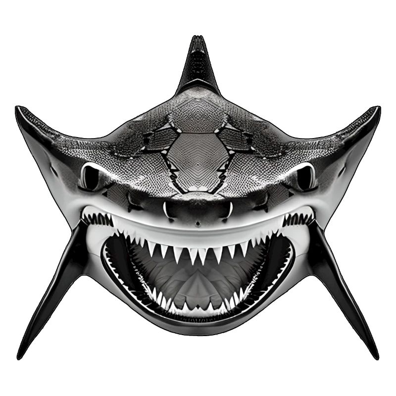 Requin avec la gueule ouverte