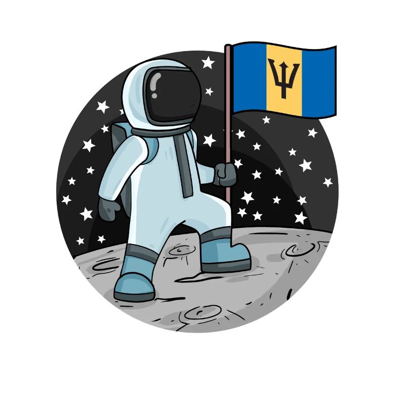 Drapeau astronaute Barbade