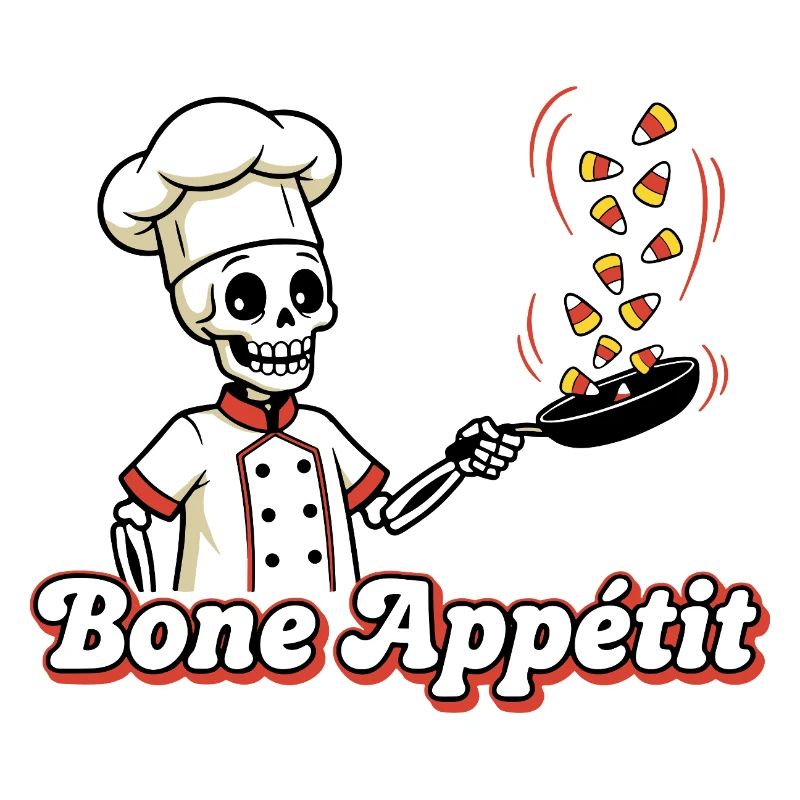 Skull Chef with Candy Snake Design