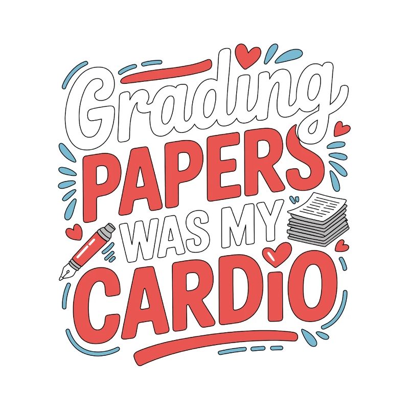Retired Teacher Grading Papers Was My Instructor