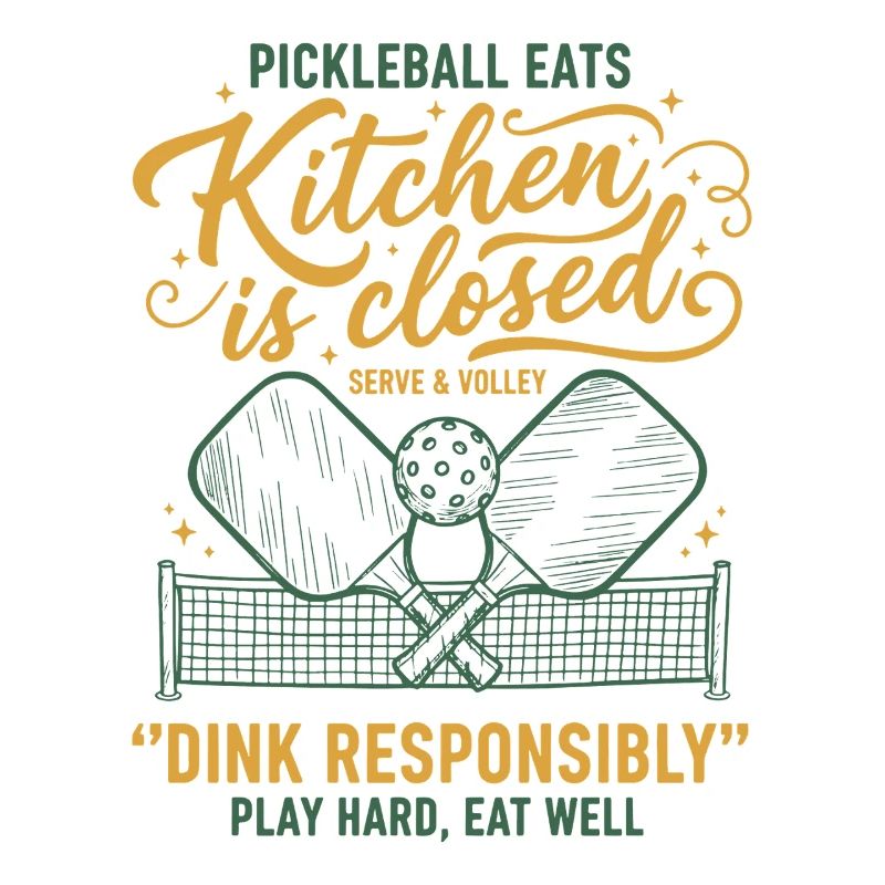 Pickleball Kitchen Is Closed Dink Responsibly Play