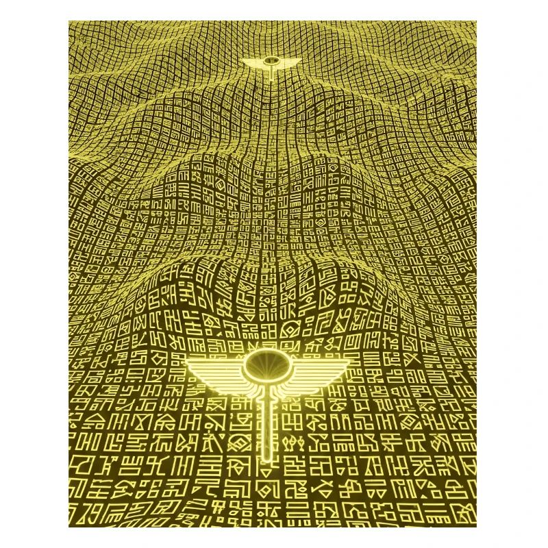 Ancient Golden Code Alien Artifact