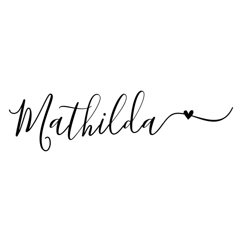 Mathilda Surname First Name Decorative