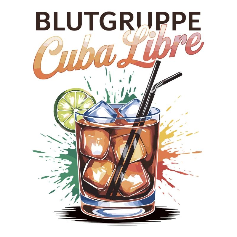 Blood Type Cuba Libre Cocktail Bartender