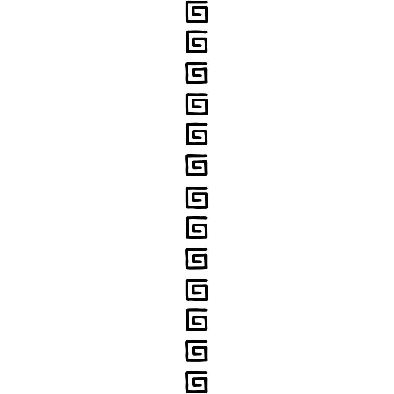 Square spiral pattern