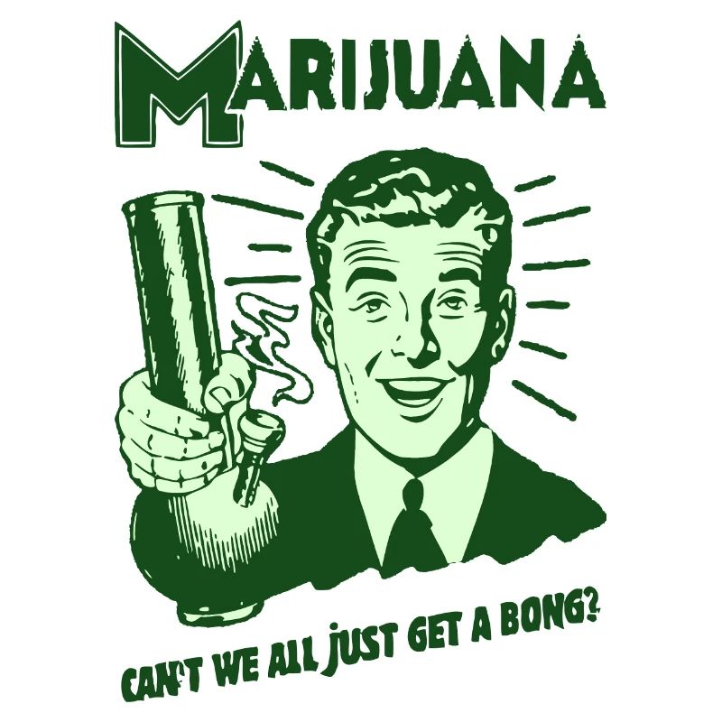 Graphique rétro de marijuana