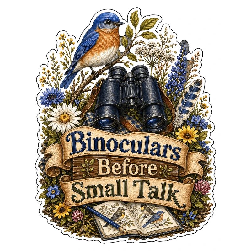 Binoculars Before Small Talk Clouds