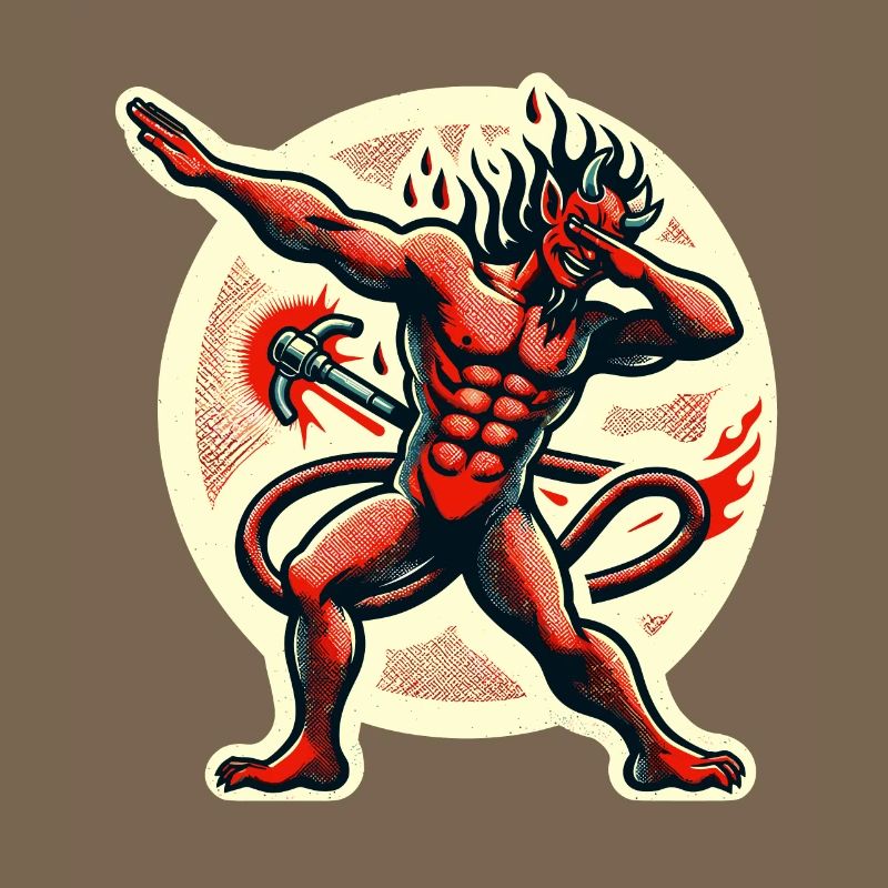 Dabbing Devil Funny Dabbing Design Costume