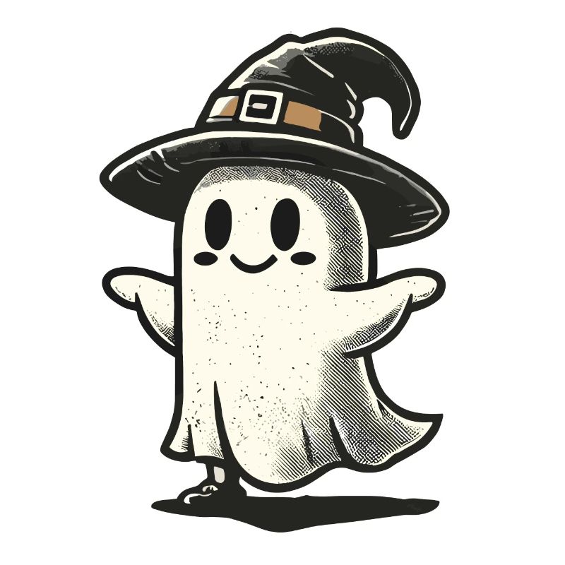 Funny Witch Ghost Spooky Party