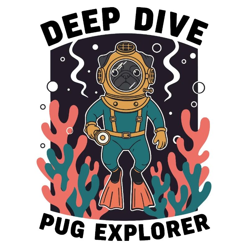 Deep Dive Pug Explorer Carlin Plongeur