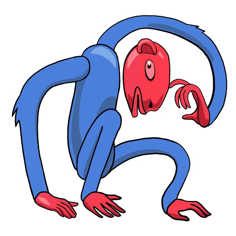 thinking monkey