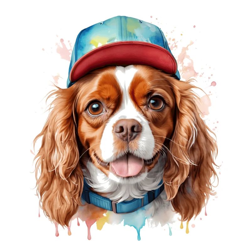 Cavalier King Charles Spaniel Snapback Cap Dog