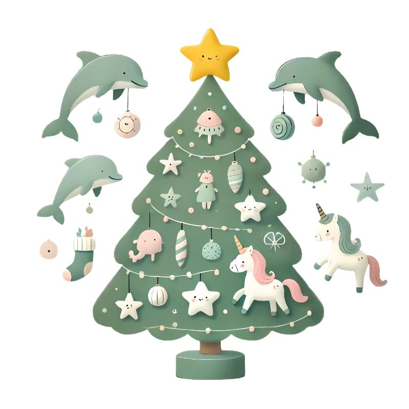 Fantaisie fantaisiste d’arbre de Noël