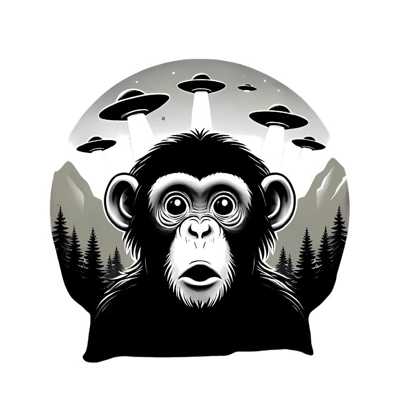 Monkey with UFO
