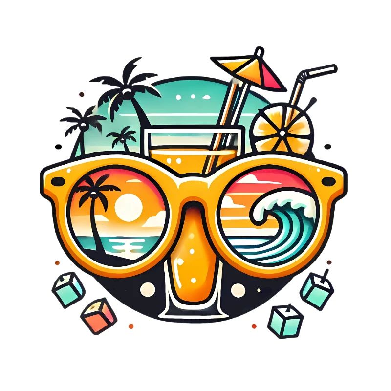 Lunettes de soleil Tropical Sunset Cocktails