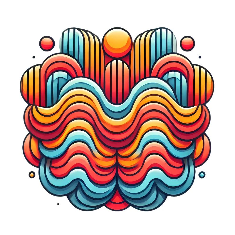 Retro Gradient Social Club Badge
