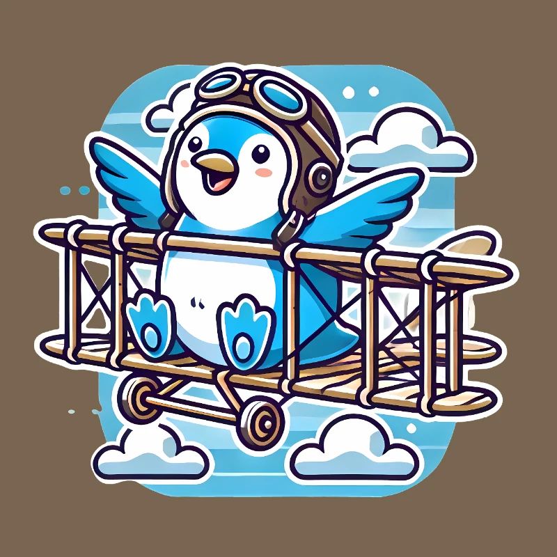 Drôle de pingouin volant, croyez-moi, je m'envole