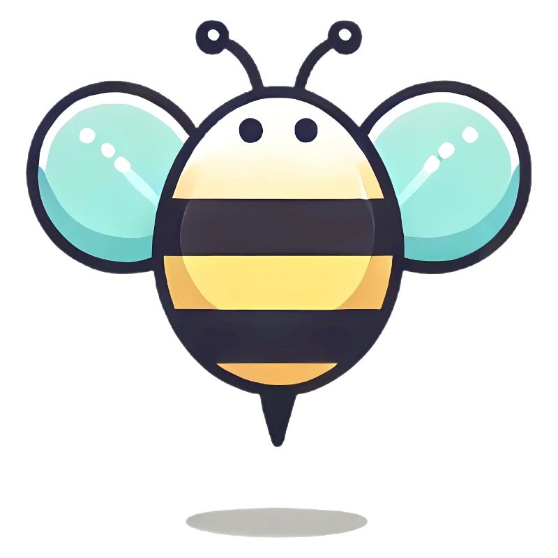 Illustration d’abeille mignonne minimaliste