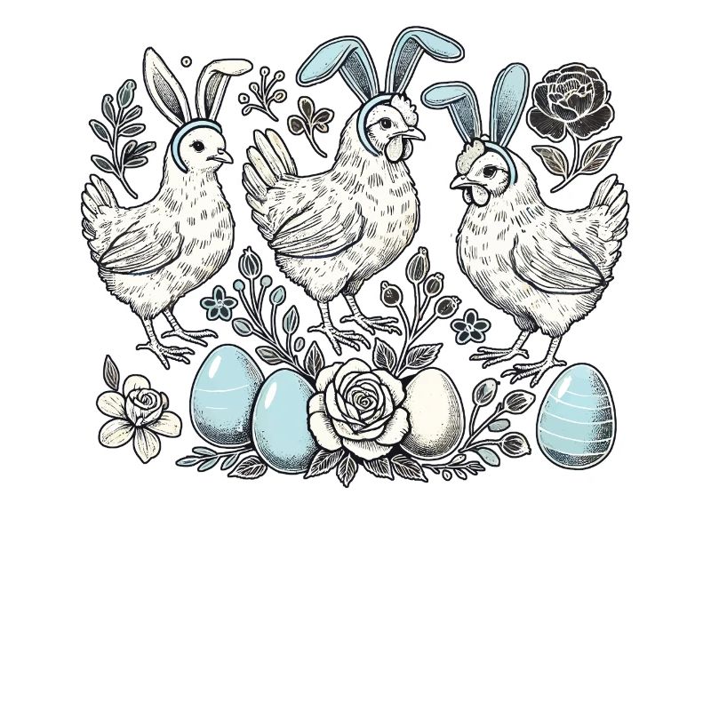 Easter Chickens Chick Retro Easter Bunny Chicken