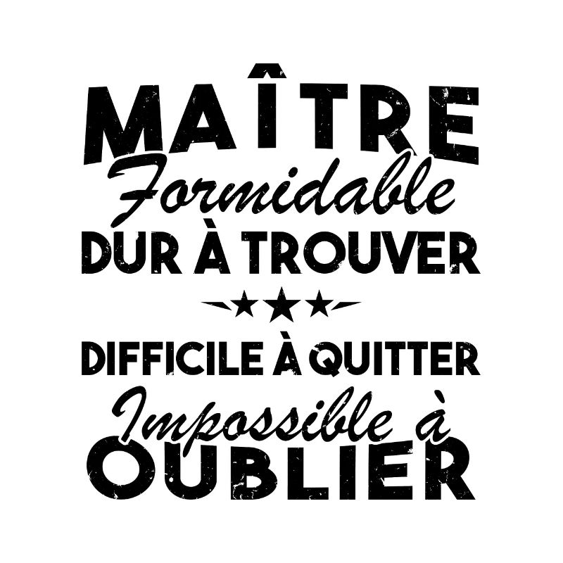 Maître formidable, Cadeau Maître école