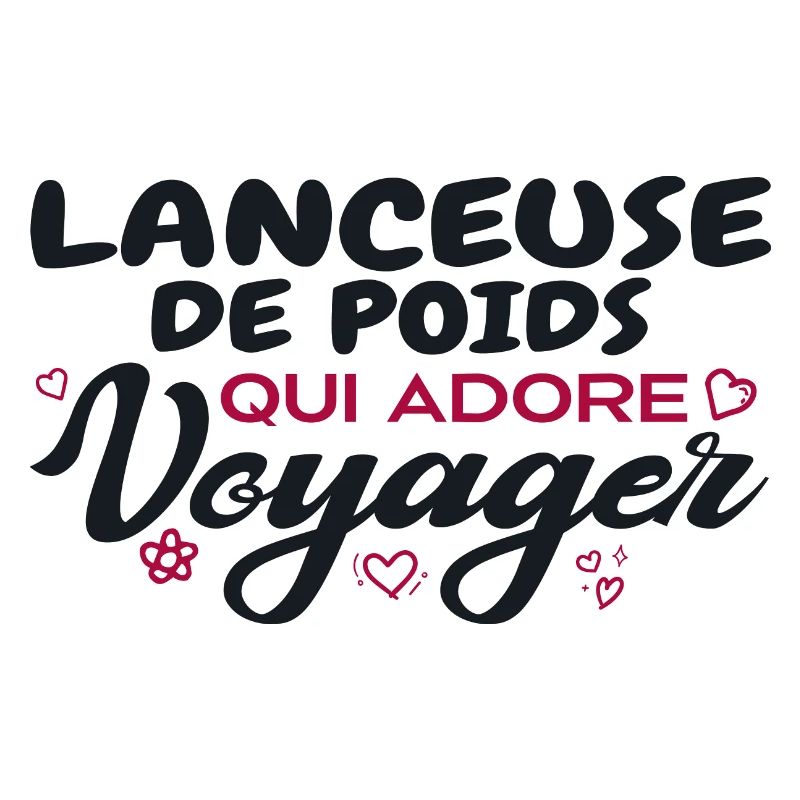 Lanceuse de poids globe-trotteuse passionnée de vo
