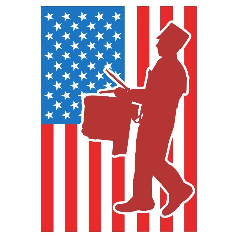 Drapeau de Drum USA