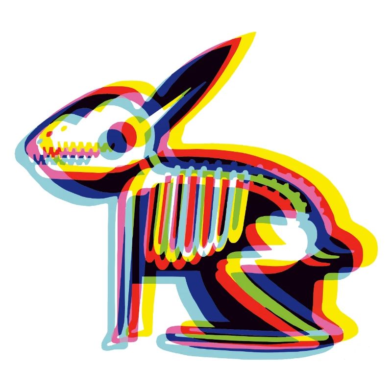 Rabbit X-Ray Kaninchen Glitch