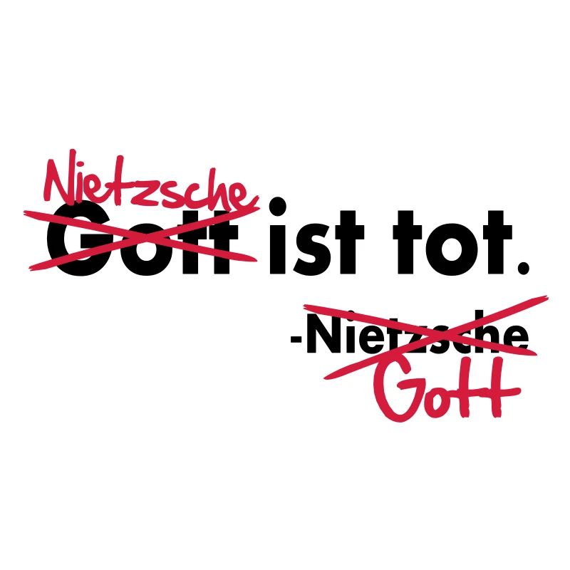 Dieu est mort / Nietzsche Vector blague