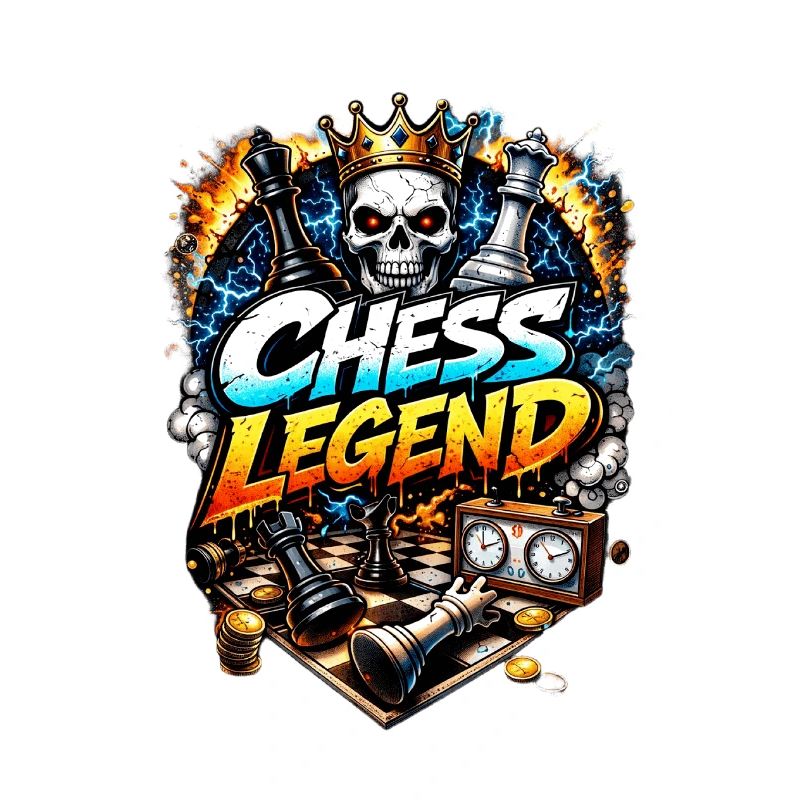 Chess legend with crown